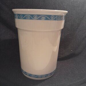 Ceramic Blue and White Vase/ Kitchen Utility Vessel